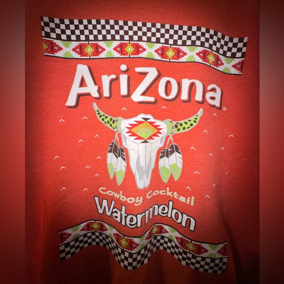 Vintage Arizona Iced Tea Sweatshirt Watermelon Flavor - Picture 2 of 5